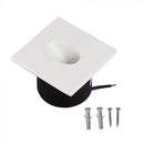 3W(270Lm) LED-trapphusarmatur, V-TAC, IP20, vit, fyrkantig, varmvitt ljus 3000K