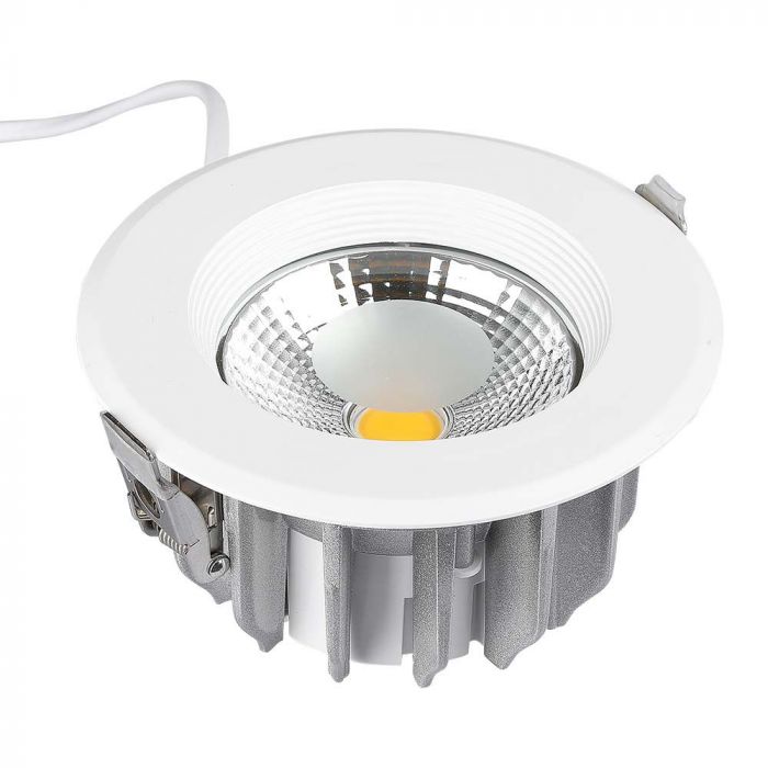 40W(4200Lm) LED COB reflektors iebūvējams griestu gaismeklis, V-TAC, IP20, apaļš, balts, neitrāli balta gaisma 4000K