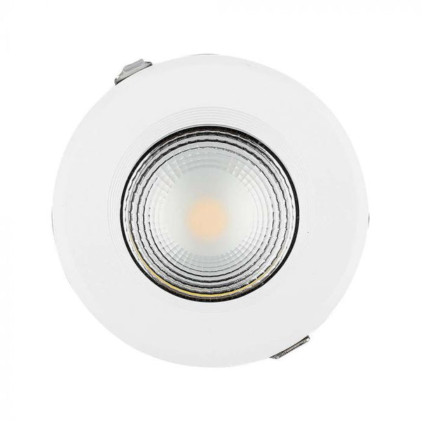 40W(4200Lm) LED COB reflektors iebūvējams griestu gaismeklis, V-TAC, IP20, apaļš, balts, auksti balta gaisma 6500K