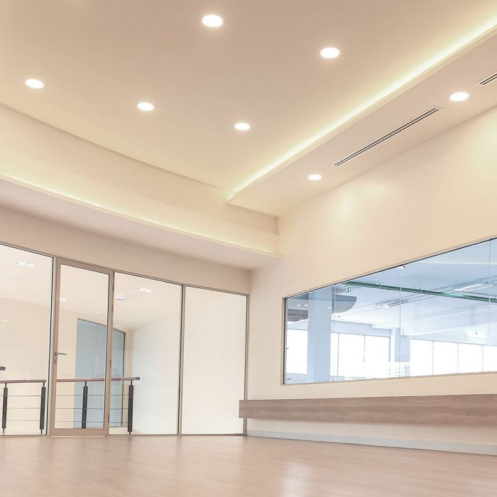 40W(4200Lm) LED COB reflektors iebūvējams griestu gaismeklis, V-TAC, IP20, apaļš, balts, neitrāli balta gaisma 4000K