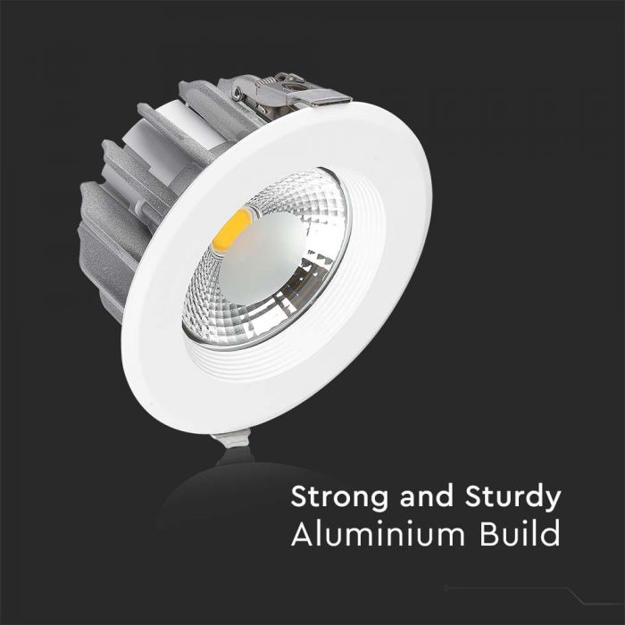 40W (4200Lm) LED COB reflektoriga lae sisseehitatud valgusti, V-TAC, IP20, ümmargune, valge, neutraalne valge valgus 4000K