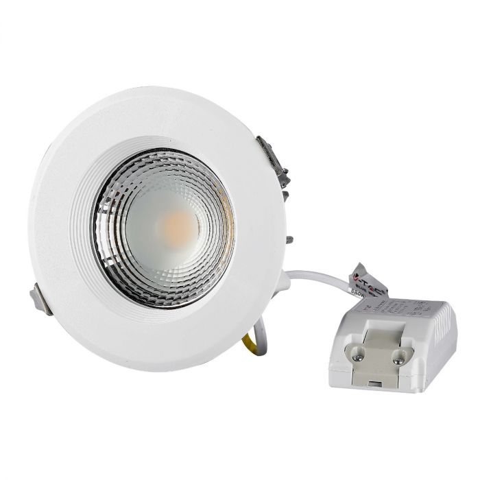 40W(4200Lm) LED COB reflektors iebūvējams griestu gaismeklis, V-TAC, IP20, apaļš, balts, auksti balta gaisma 6500K