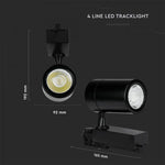 35W(3000Lm) LED-ljusramp, IP20, COB, V-tac, neutralvit 4000K