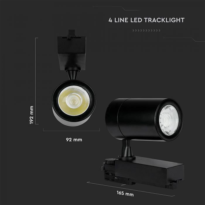 35W(3000Lm) LED-ljusramp, IP20, COB, V-tac, neutralvit 4000K