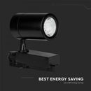 Светодиодный трековый светильник 35 Вт (3000 лм), IP20, COB, V-tac, нейтральный белый 4000K