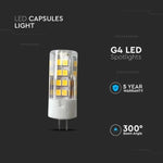 G4 3,2W (385Lm) 12V LED-lampa V-TAC SAMSUNG, IP20, neutralt vitt ljus 4000K