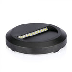 2W(80Lm) LED stair light, V-TAC, IP65, black, round, neutral white light 4000K