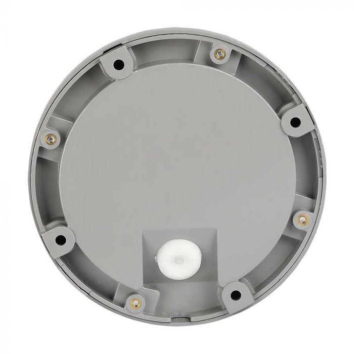 2W(80Lm) LED kāpņu gaismeklis, V-TAC, IP65, pelēks, apaļš, silti balta gaisma 3000K