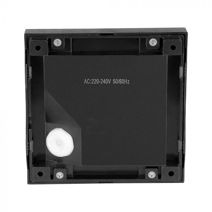 2W(80Lm) LED stair light, V-TAC, IP65, black, square, neutral white light 4000K