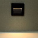 2W(80Lm) LED-trapphusarmatur, V-TAC, IP65, svart, fyrkantig, varmvitt ljus 3000K