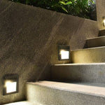 2W(80Lm) LED stair light, V-TAC, IP65, black, square, neutral white light 4000K