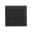 2W(80Lm) LED-trapphusarmatur, V-TAC, IP65, svart, fyrkantig, varmvitt ljus 3000K