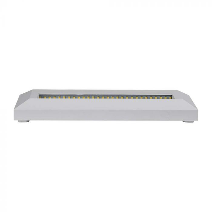 3W(110Lm) LED kāpņu gaismeklis, V-TAC, IP65, balts, kvadrāta, neitrāli balta gaisma 4000K