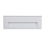 3W(110Lm) LED kāpņu gaismeklis, V-TAC, IP65, balts, kvadrāta, neitrāli balta gaisma 4000K