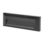 3W(110Lm) LED kāpņu gaismeklis, V-TAC, IP65, melns, kvadrāta, silti balta gaisma 3000K