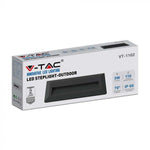3W(110Lm) LED trepivalgusti, V-TAC, IP65, must, kandiline, neutraalne valge 4000K