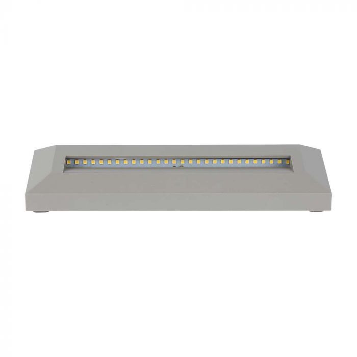 3W(110Lm) LED Stair light, V-TAC, square, gray, IP65, neutral white light 4000K