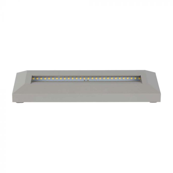 3W(110Lm) LED-trapphusarmatur, V-TAC, IP65, grå, fyrkantig, varmvitt ljus 3000K