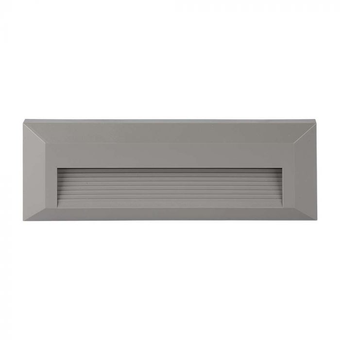 3W(110Lm) LED-trapphusarmatur, V-TAC, IP65, grå, fyrkantig, varmvitt ljus 3000K