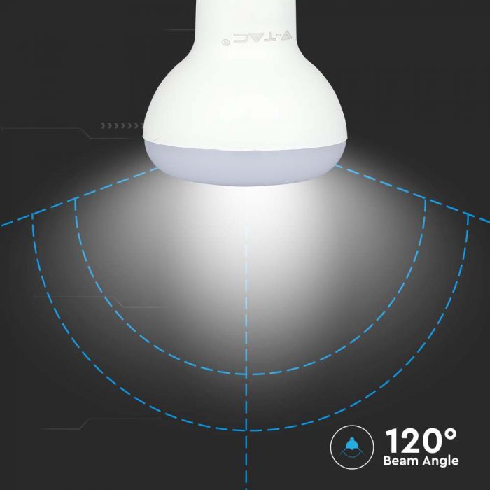 E14 4.8W(470Lm) LED Spuldze, V-TAC SAMSUNG,  garantija 5 gadi, R50, IP20, neitrāli balta gaisma 4000K
