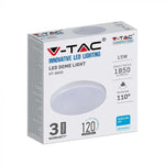 15W(1850Lm) LED Panel surface plaster round, V-TAC SAMSUNG, IP44, warranty 3 years, warm white light 3000K, complete with power supply unit