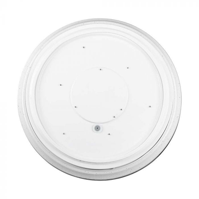 40W(4000Lm) LED V-TAC design rund kupolarmatur med fjärrkontroll, IP20, vit, dimbar, 3/1