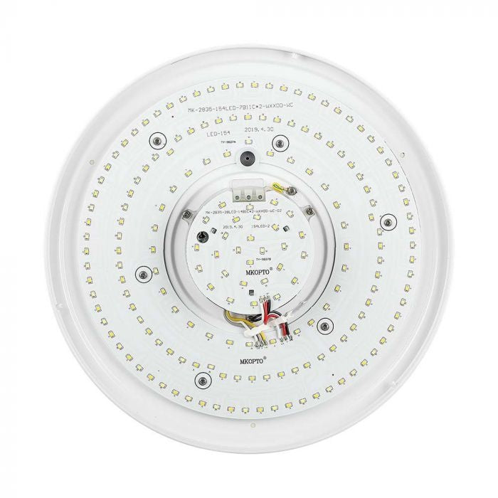 Круглый купольный светильник 60W(6000Lm) LED V-TAC с дистанционным управлением, IP20, белый, диммируемый, 3/1