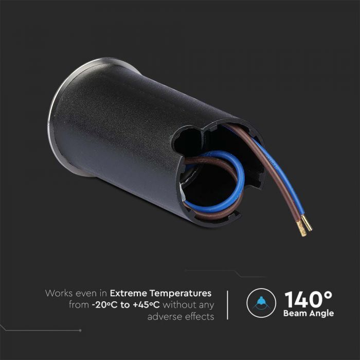 Садовый светодиодный светильник 1W(51Lm) 12V, IP67, V-TAC, серебристый, холодный белый 6400K