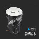 Садовый светодиодный светильник 1W(50Lm) 12V, IP67, V-TAC, белый, теплый белый свет 3000K