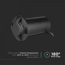 1W(50Lm) 12V LED garden light, IP67, V-TAC, black, cold white light 6400K