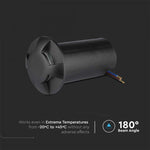 1W(50Lm) 12V LED-trädgårdslampa, IP67, V-TAC, svart, kallvit 6400K