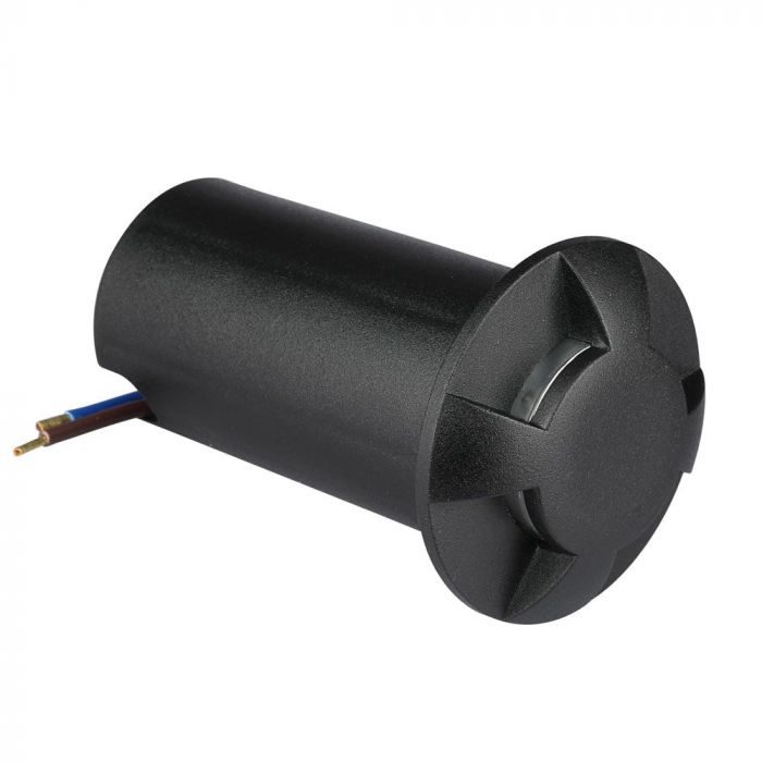 1W(50Lm) 12V LED garden light, IP67, V-TAC, black, cold white light 6400K