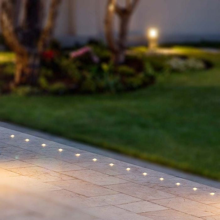 1W(50Lm) 12V LED garden light, IP67, V-TAC, black, cold white light 6400K