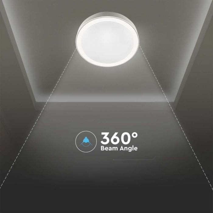 40W (4000Lm) LED V-TAC disainiga ümmargune kuppelvalgusti, puldiga, IP20, valge, timmitav, 3/1