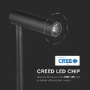 3W(150Lm) LED COB CREE väggarmatur, V-TAC, 3 års garanti, IP20, varmvitt ljus 3000K