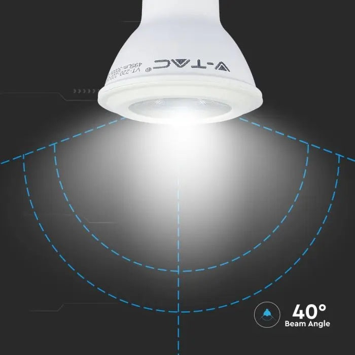 E27 5.8W(425Lm) LED лампа V-TAC SAMSUNG, PAR20, IP20, холодный белый 6500K