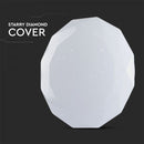 60W(6000Lm) LED V-TAC dizaina apaļš kupola gaismeklis ar tālvadības pulti, IP20, balts, dimmējams, 3/1