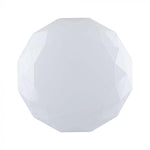 60W(6000Lm) LED V-TAC design rund kupolarmatur med fjärrkontroll, IP20, vit, dimbar, 3/1