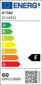 60W(6000Lm) LED V-TAC design rund kupolarmatur med fjärrkontroll, IP20, vit, dimbar, 3/1