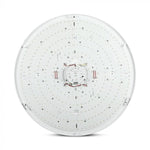 72W(7200Lm) LED V-TAC design rund kupolarmatur med fjärrkontroll, IP20, vit, dimbar, 3/1, 670x80mm