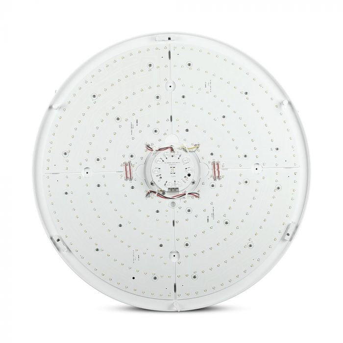 72W(7200Lm) LED V-TAC design rund kupolarmatur med fjärrkontroll, IP20, vit, dimbar, 3/1, 670x80mm