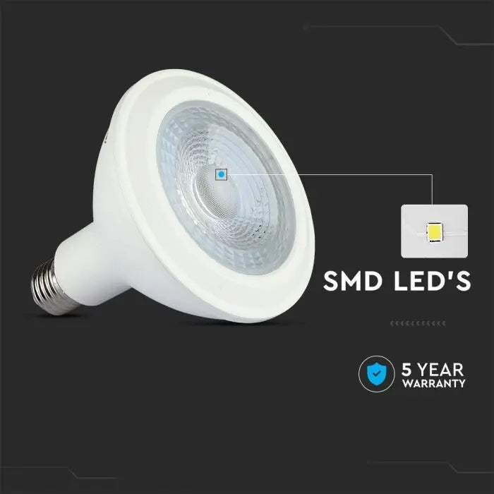 E27 12.8W(925Lm) LED лампа V-TAC SAMSUNG, PAR38, IP20, нейтральный белый 4000K