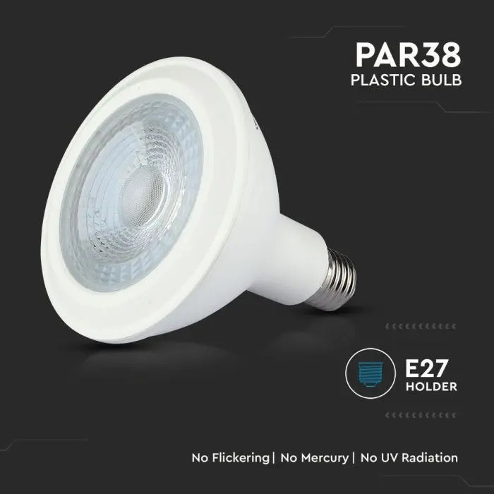 E27 12.8W(925Lm) LED Spuldze V-TAC SAMSUNG, PAR38, IP20, neitrāli balta gaisma 4000K
