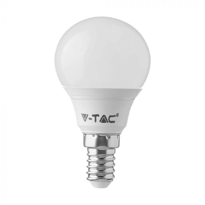 E14 4.5W(470Lm) LED Bulb, V-TAC SAMSUNG, IP20, warranty 5 years, P45, warm white light 3000K