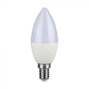 E14 4,5W (470Lm) LED-lampa, V-TAC SAMSUNG, IP20, varmvitt ljus 3000K