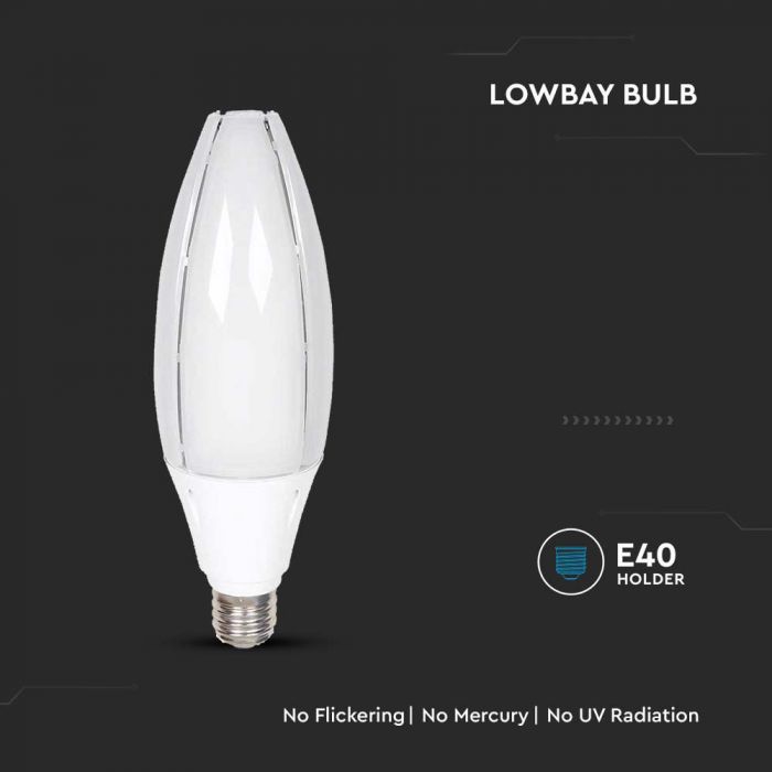 E40 60W(6500Lm) LED OLIVE Glödlampa, V-TAC SAMSUNG CHIP, 5 års garanti, neutralvit 4000K