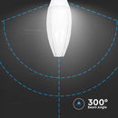 E40 60W(6500Lm) LED OLIVE Bulb, V-TAC SAMSUNG CHIP, warranty 5 years, cold white light 6500K