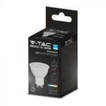 GU10 6W(445Lm) LED Spuldze, V-TAC SAMSUNG, IP20, dimmējama, silti balta gaisma 3000K