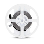 Cena par 1m_8W/m(800Lm/m) 0.66A/m 120 LED Lente, V-TAC, ūdensnedroša IP20, 12V, auksti balta gaisma 6500K
