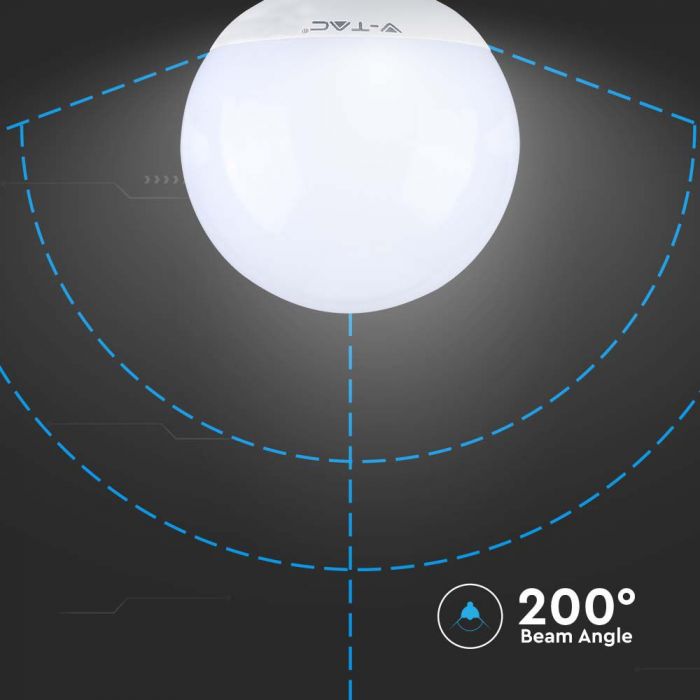 E27 22W(2600Lm) LED Spuldze, V-TAC SAMSUNG, IP20, G120, auksti balta gaisma 6500K